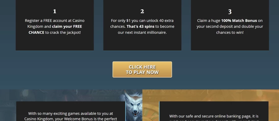 Casino Kingdom $1 Deposit